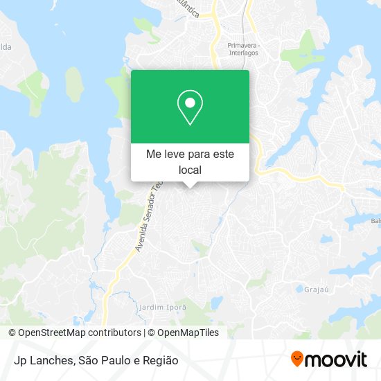 Jp Lanches mapa