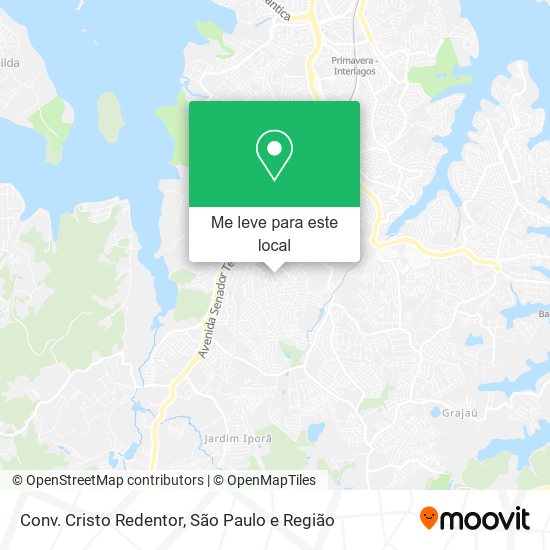 Conv. Cristo Redentor mapa