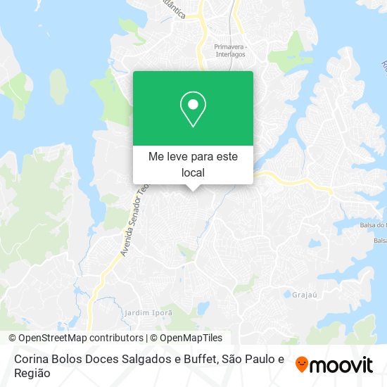 Corina Bolos Doces Salgados e Buffet mapa