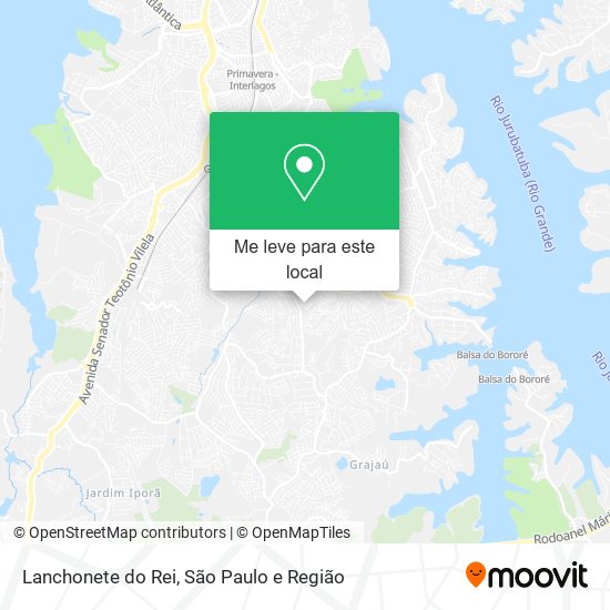 Lanchonete do Rei mapa