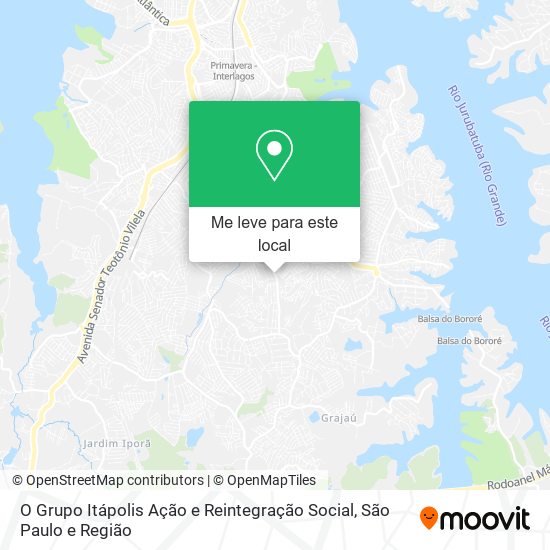 O Grupo Itápolis Ação e Reintegração Social mapa