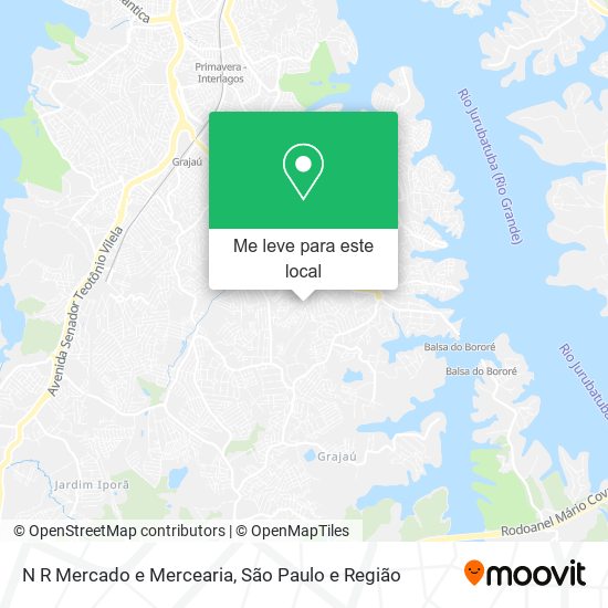 N R Mercado e Mercearia mapa