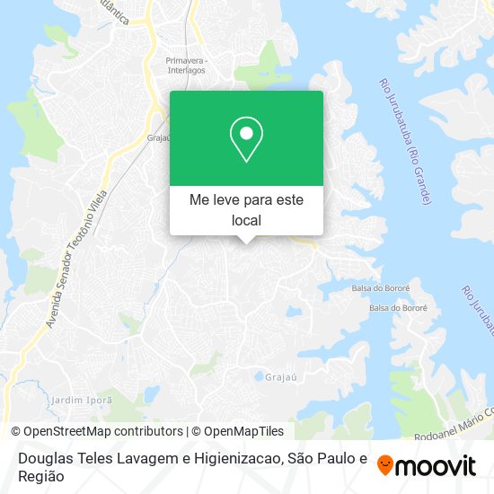 Douglas Teles Lavagem e Higienizacao mapa