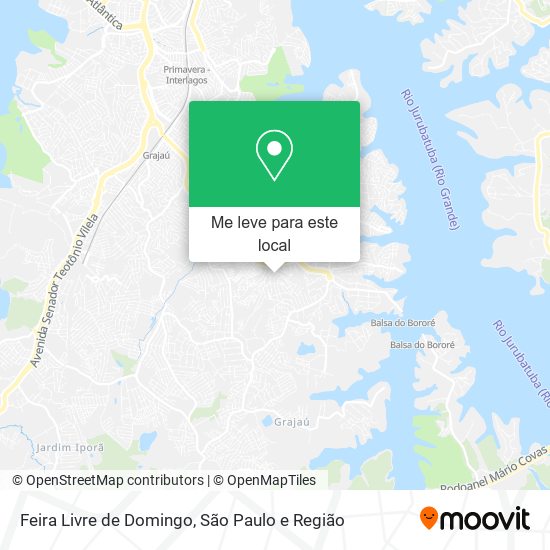 Feira Livre de Domingo mapa