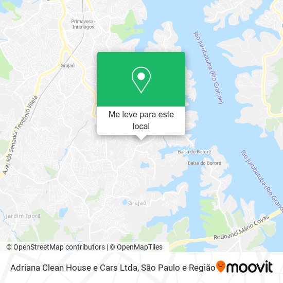 Adriana Clean House e Cars Ltda mapa