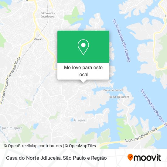 Casa do Norte Jdlucelia mapa