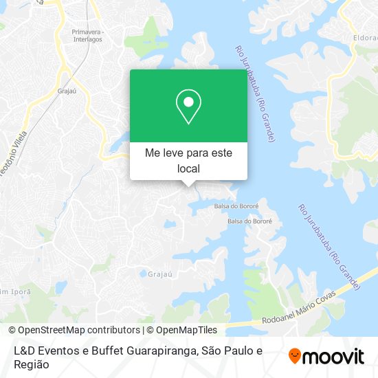 L&D Eventos e Buffet Guarapiranga mapa