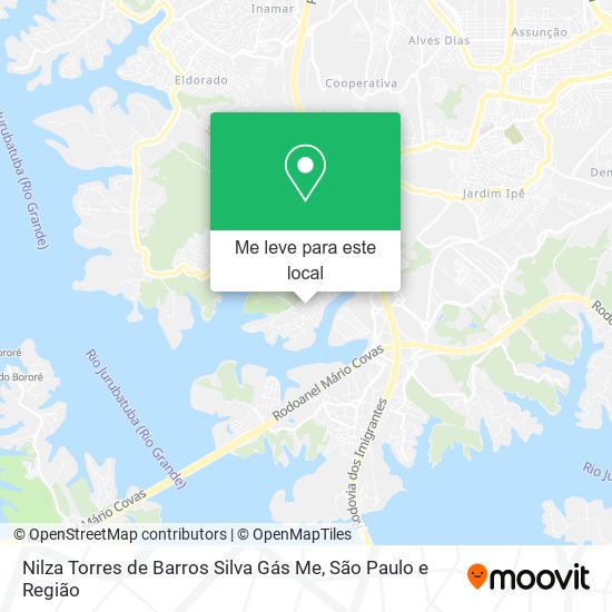 Nilza Torres de Barros Silva Gás Me mapa