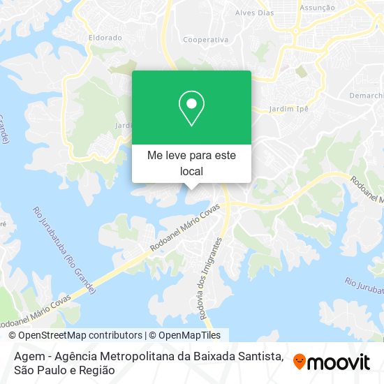 Agem - Agência Metropolitana da Baixada Santista mapa