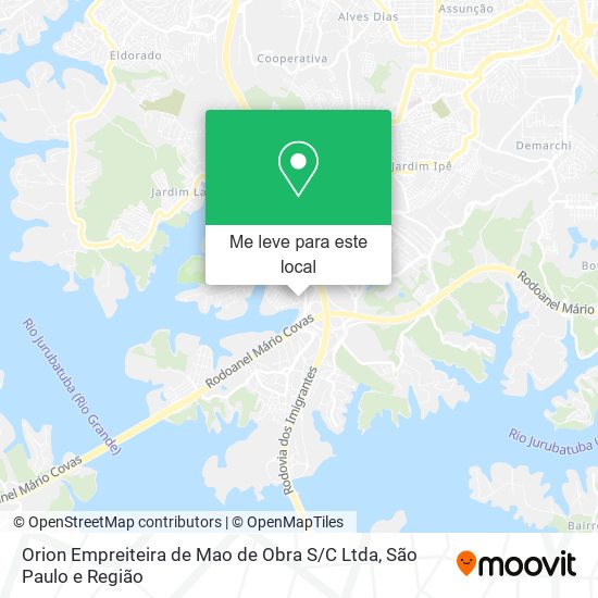 Orion Empreiteira de Mao de Obra S / C Ltda mapa