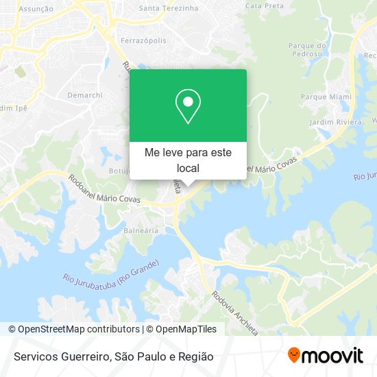 Servicos Guerreiro mapa