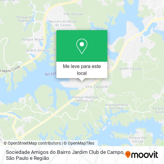 Sociedade Amigos do Bairro Jardim Club de Campo mapa