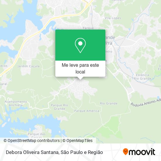 Debora Oliveira Santana mapa