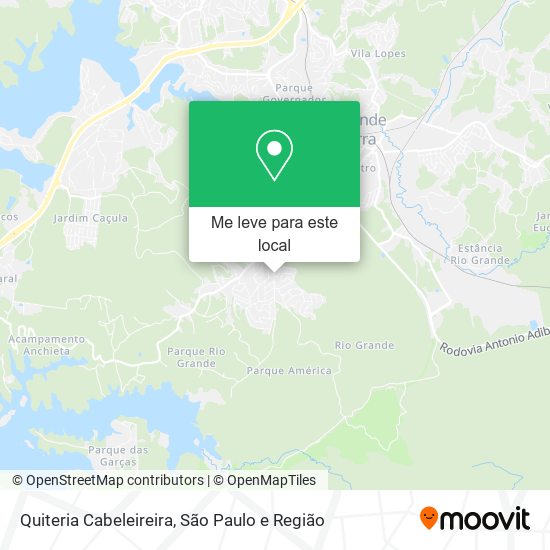 Quiteria Cabeleireira mapa