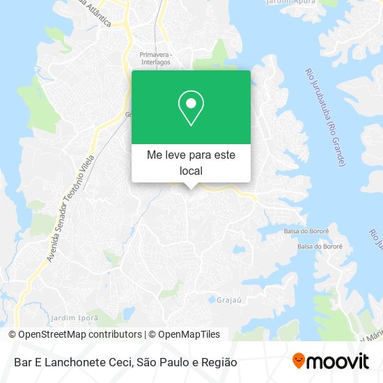 Bar E Lanchonete Ceci mapa