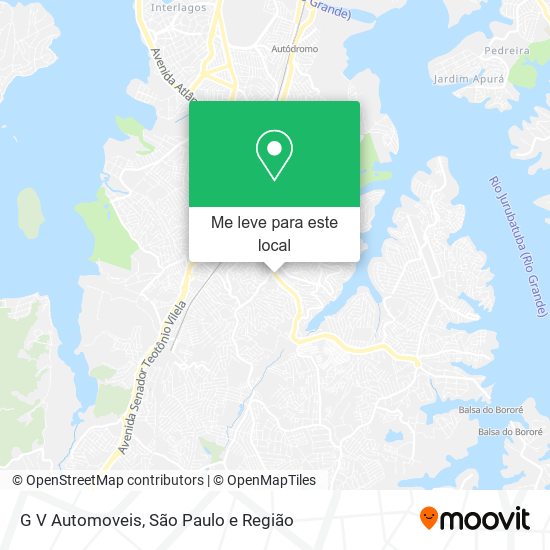 G V Automoveis mapa