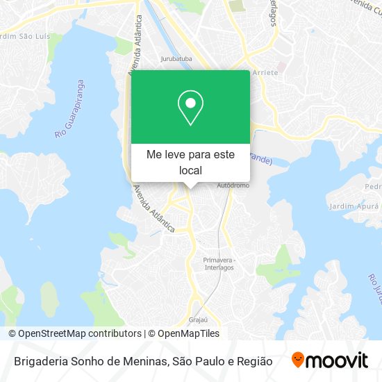 Brigaderia Sonho de Meninas mapa