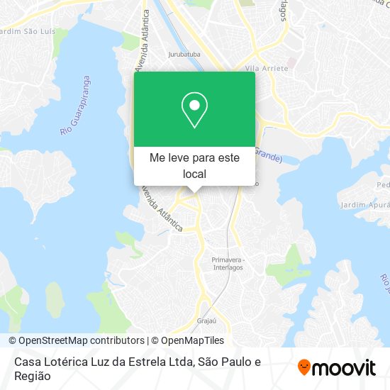 Casa Lotérica Luz da Estrela Ltda mapa