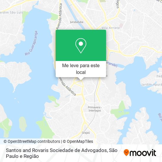 Santos and Rovaris Sociedade de Advogados mapa