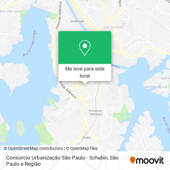 Consorcio Urbanização São Paulo - Schahin mapa