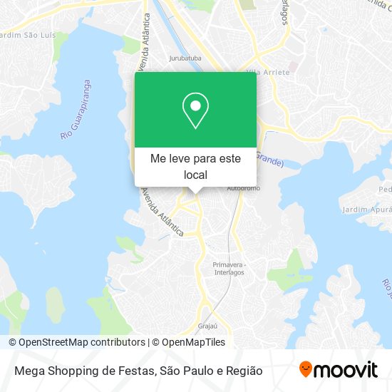 Mega Shopping de Festas mapa