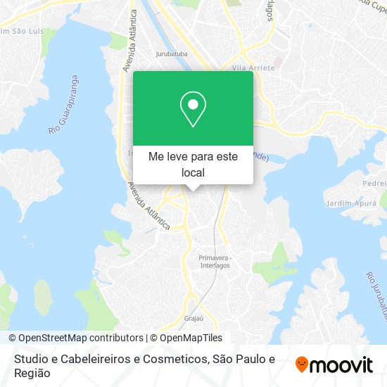 Studio e Cabeleireiros e Cosmeticos mapa