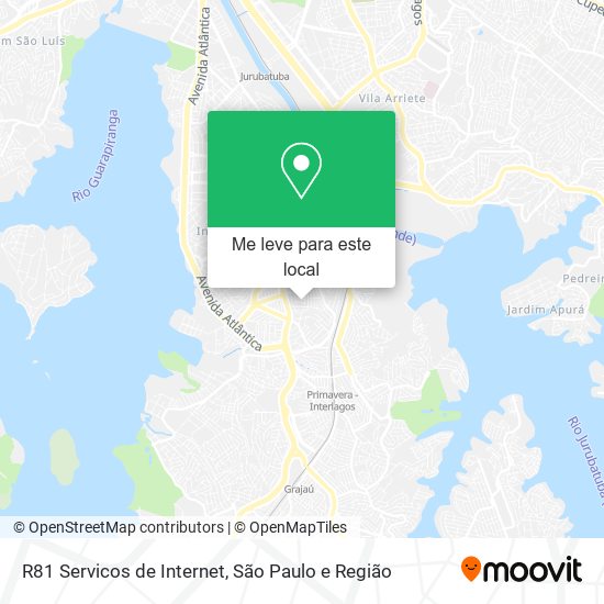 R81 Servicos de Internet mapa