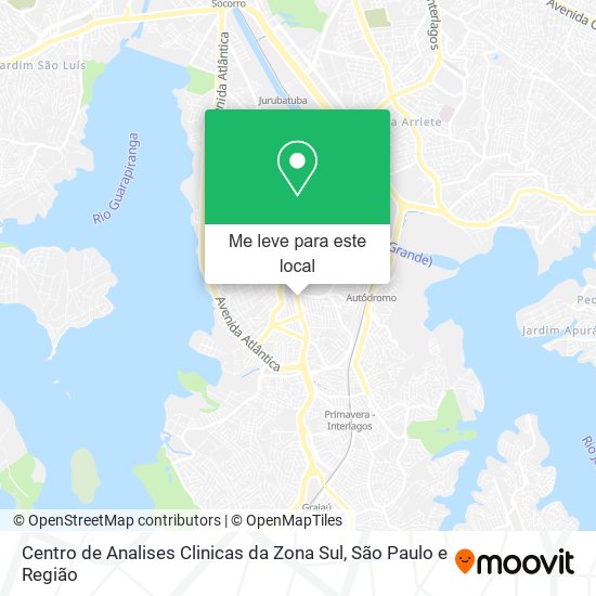 Centro de Analises Clinicas da Zona Sul mapa