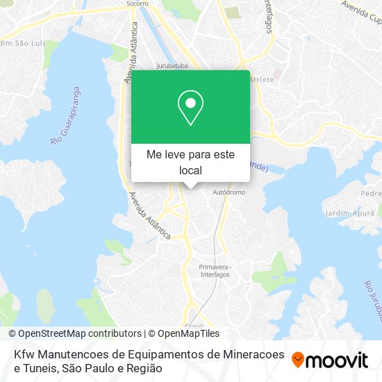 Kfw Manutencoes de Equipamentos de Mineracoes e Tuneis mapa