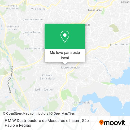 F M W Destribuidora de Mascaras e Insum mapa