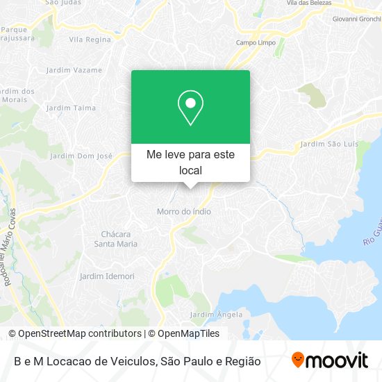 B e M Locacao de Veiculos mapa