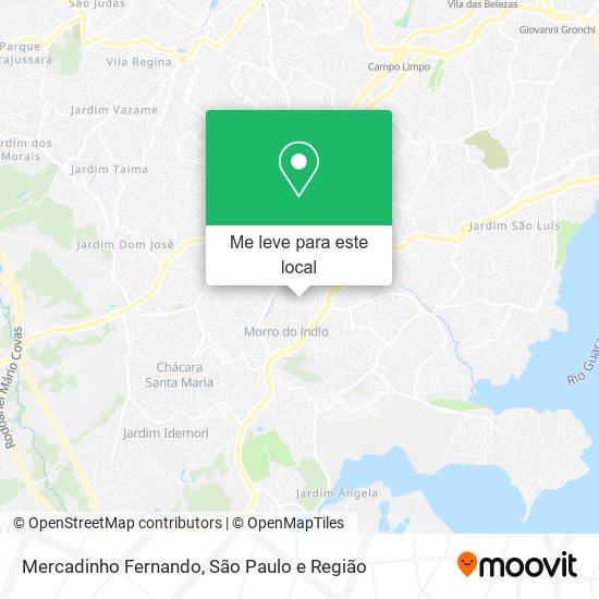 Mercadinho Fernando mapa