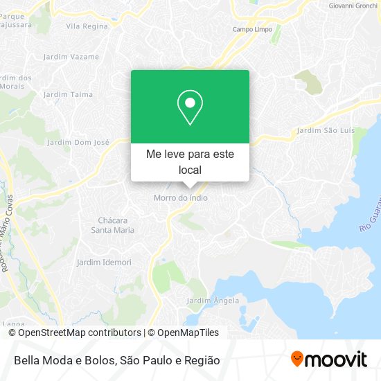 Bella Moda e Bolos mapa