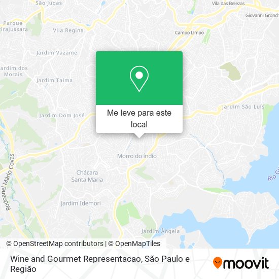 Wine and Gourmet Representacao mapa