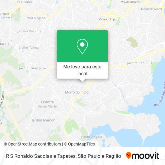 R S Ronaldo Sacolas e Tapetes mapa