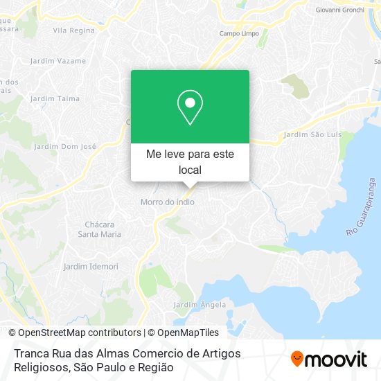 Tranca Rua das Almas Comercio de Artigos Religiosos mapa