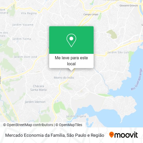 Mercado Economia da Familia mapa