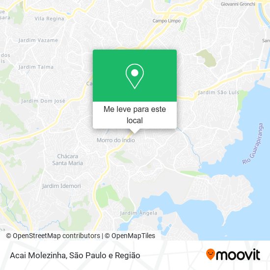 Acai Molezinha mapa