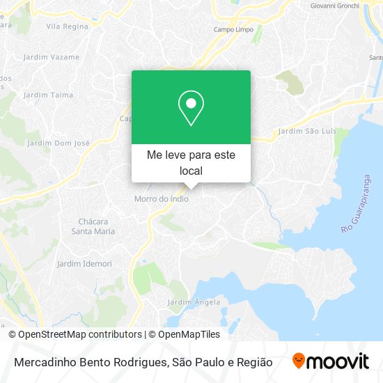 Mercadinho Bento Rodrigues mapa