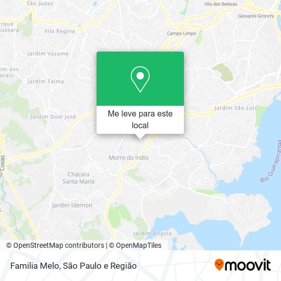 Familia Melo mapa