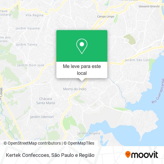 Kertek Confeccoes mapa