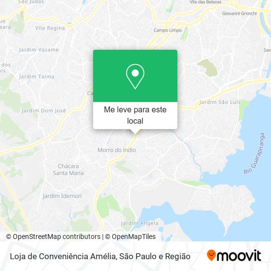 Loja de Conveniência Amélia mapa