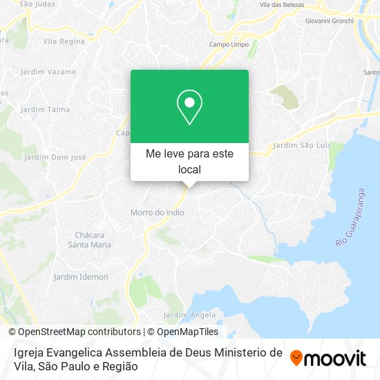 Igreja Evangelica Assembleia de Deus Ministerio de Vila mapa