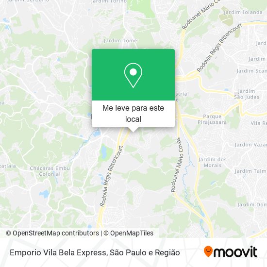 Emporio Vila Bela Express mapa