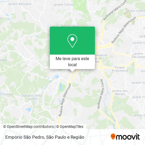 Empório São Pedro mapa