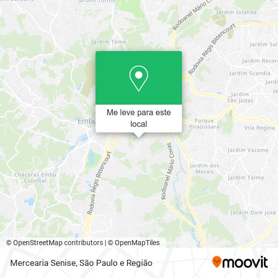 Mercearia Senise mapa