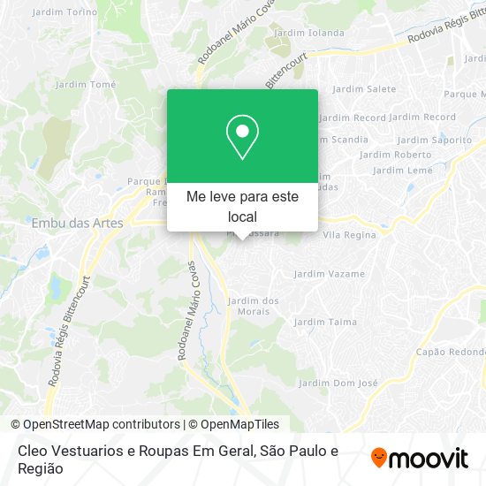 Cleo Vestuarios e Roupas Em Geral mapa