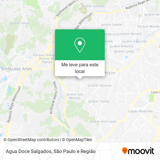Agua Doce Salgados mapa