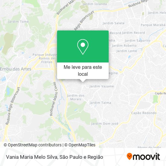 Vania Maria Melo Silva mapa