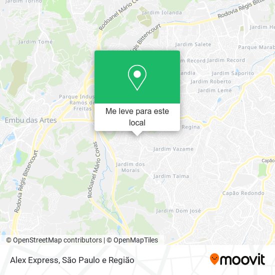 Alex Express mapa